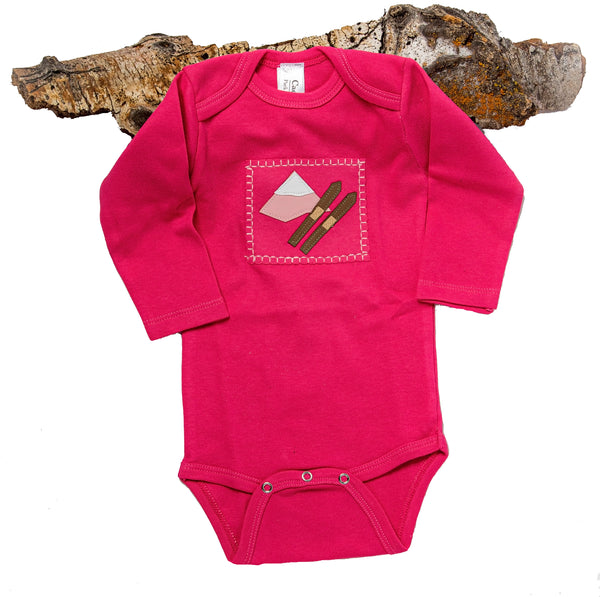Ski Patrol Onesie (raspberry long-sleeve)