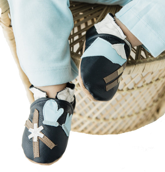 Ski Patrol Gift Set (navy onesie, shoes)