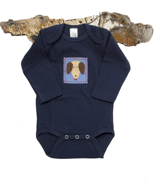 Yip&Yap Gift Set (navy onesie, shoes)